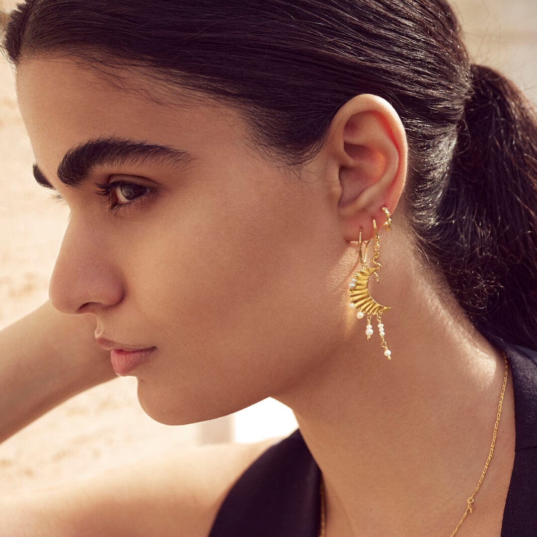 Maanesten Smykkesæt Esta sæt - forgyldt