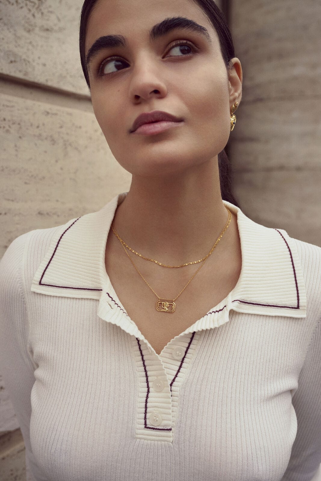 Maanesten Halskæder Eva Choker halskæde - Forgyldt 2550a