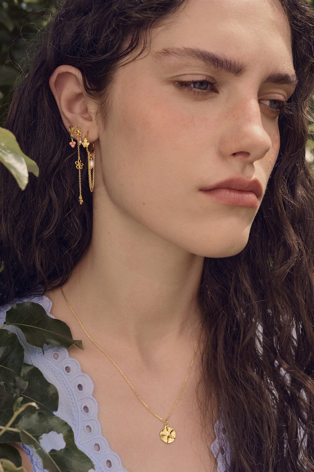 Maanesten Felixa øreringe - forgyldt 10094a