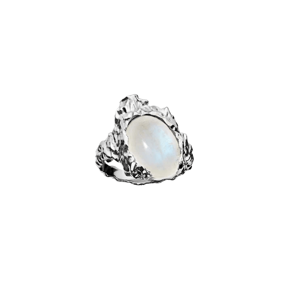 Maanesten Ringe Gudinde ring - Sølv/Månesten