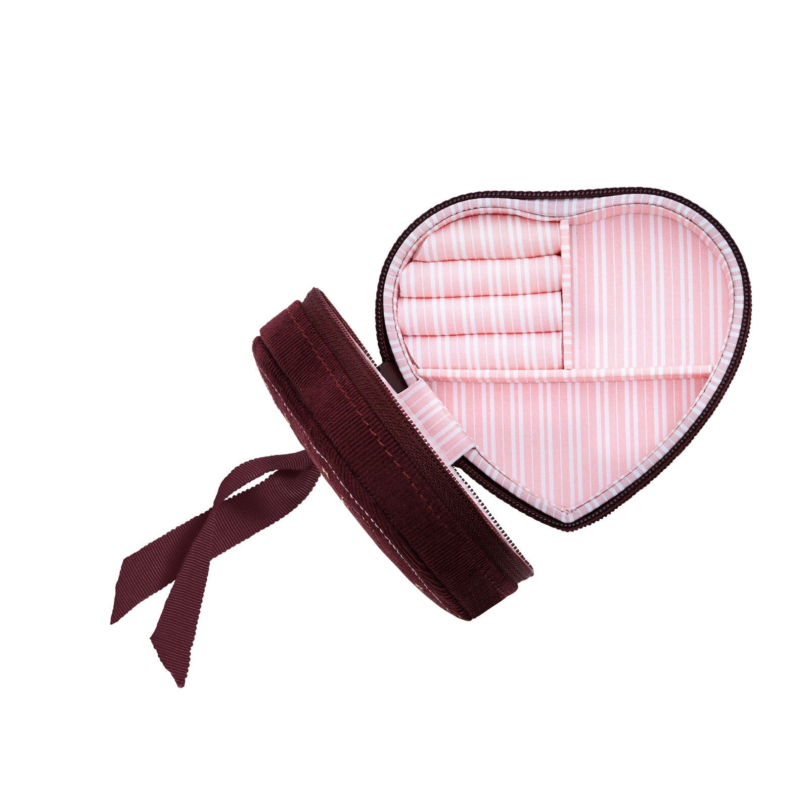 Maanesten Smykkeskrin Heart Jewelry Box, Maroon 4207
