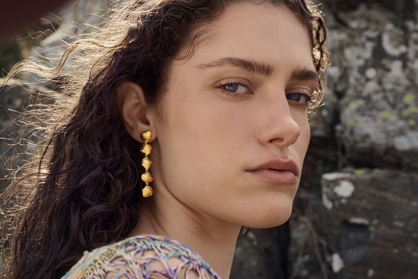 Maanesten Kesha øreringe - forgyldt 10098A