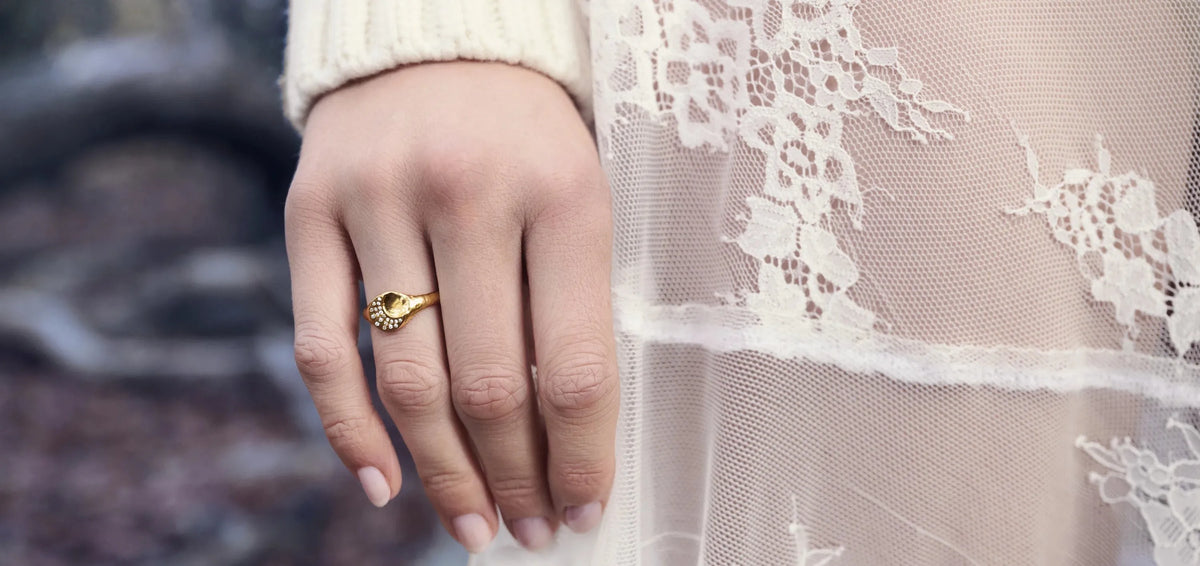Maanesten Ringe Madison ring - forgyldt