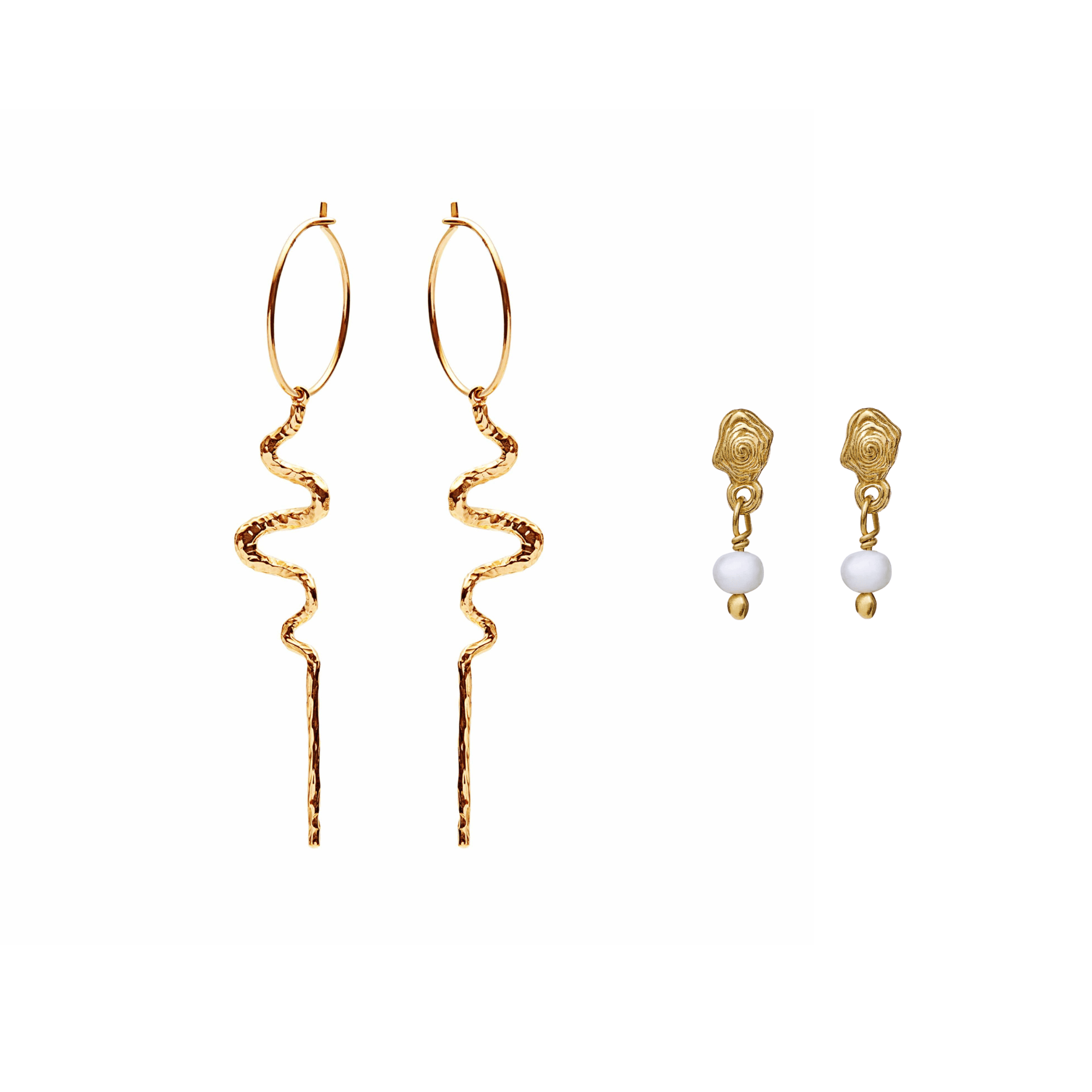 Maanesten Smykkesæt Mia smykkesæt - forgyldt