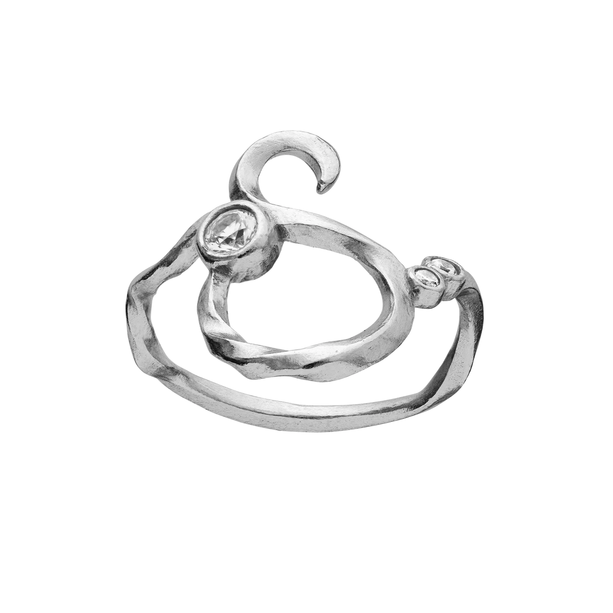 Maanesten Ringe S Alphabet Ring - sølv