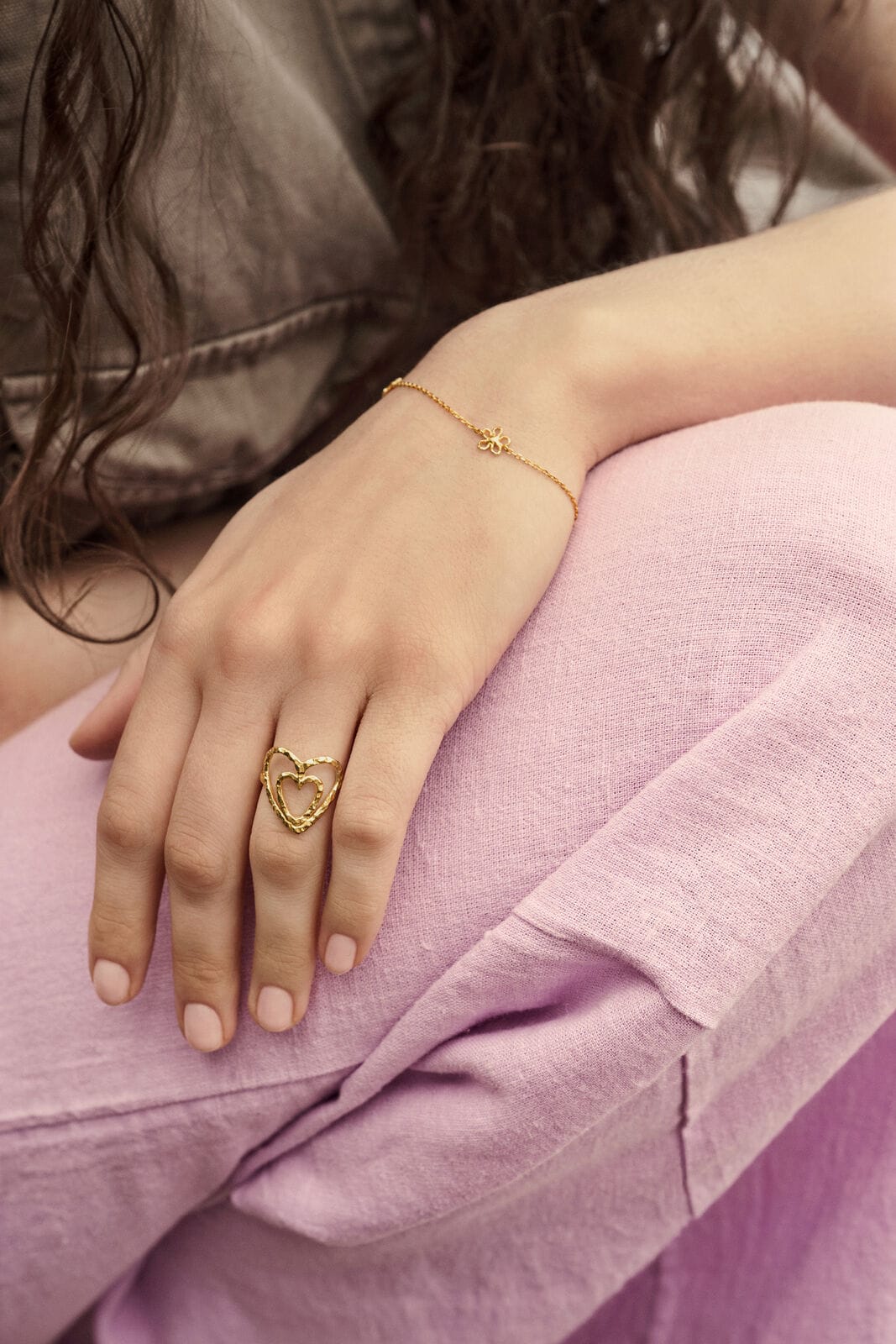 Maanesten Salwa armbånd - forgyldt 8699a