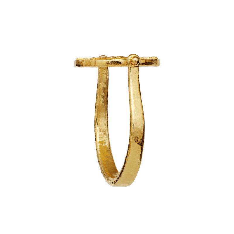 Maanesten Ringe Sunna vendbar Ring - forgyldt