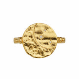 Maanesten Ringe Sunna vendbar Ring - forgyldt