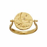 Maanesten Ringe Sunna vendbar Ring - forgyldt