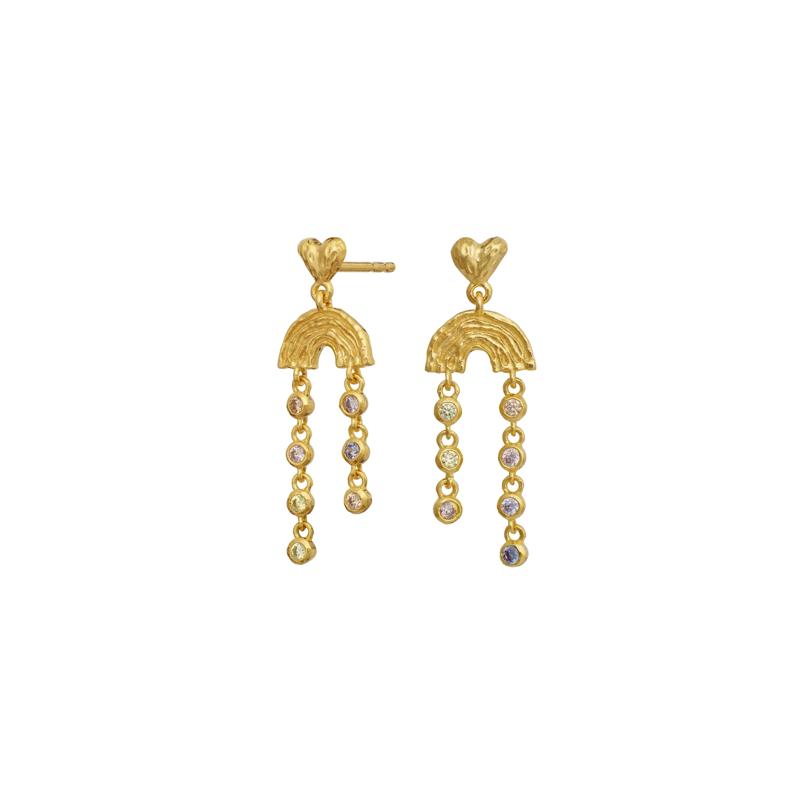 Maanesten Zenia ørering - forgyldt 10134a