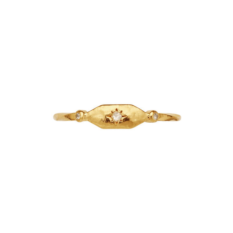 Maanesten Ringe Zoria ring - forgyldt