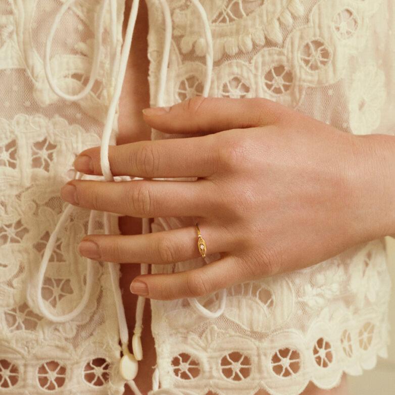Maanesten Ringe Zoria ring - forgyldt