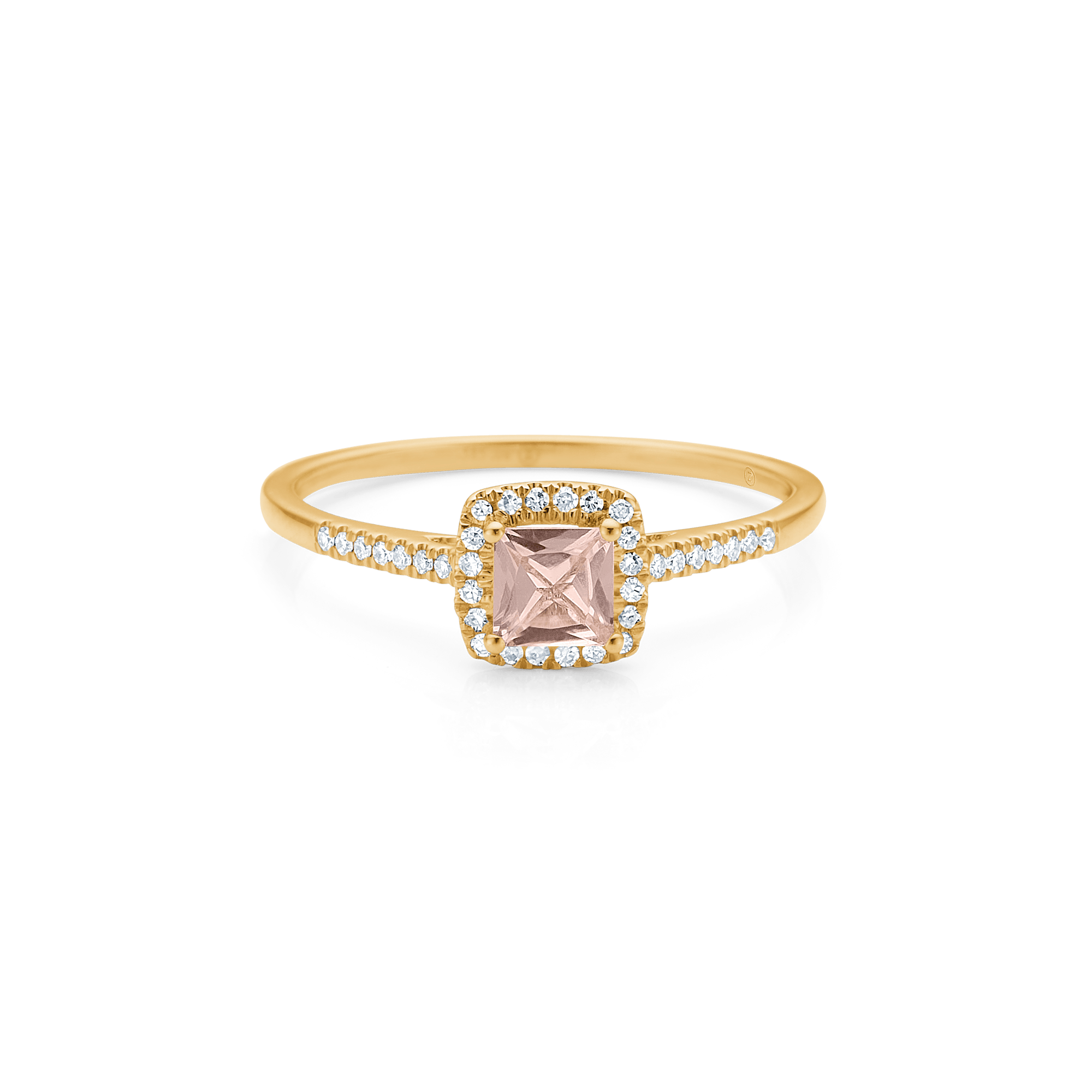 Mads Z Blush n' Blue ring med morganit og 0,085 ct. - 14 karat