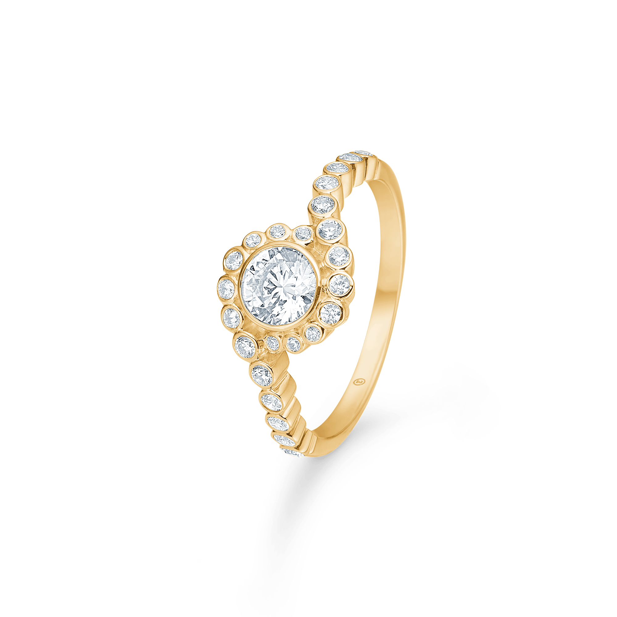 Mads Z Ringe Carmen ring med zirkon - 8 kt.