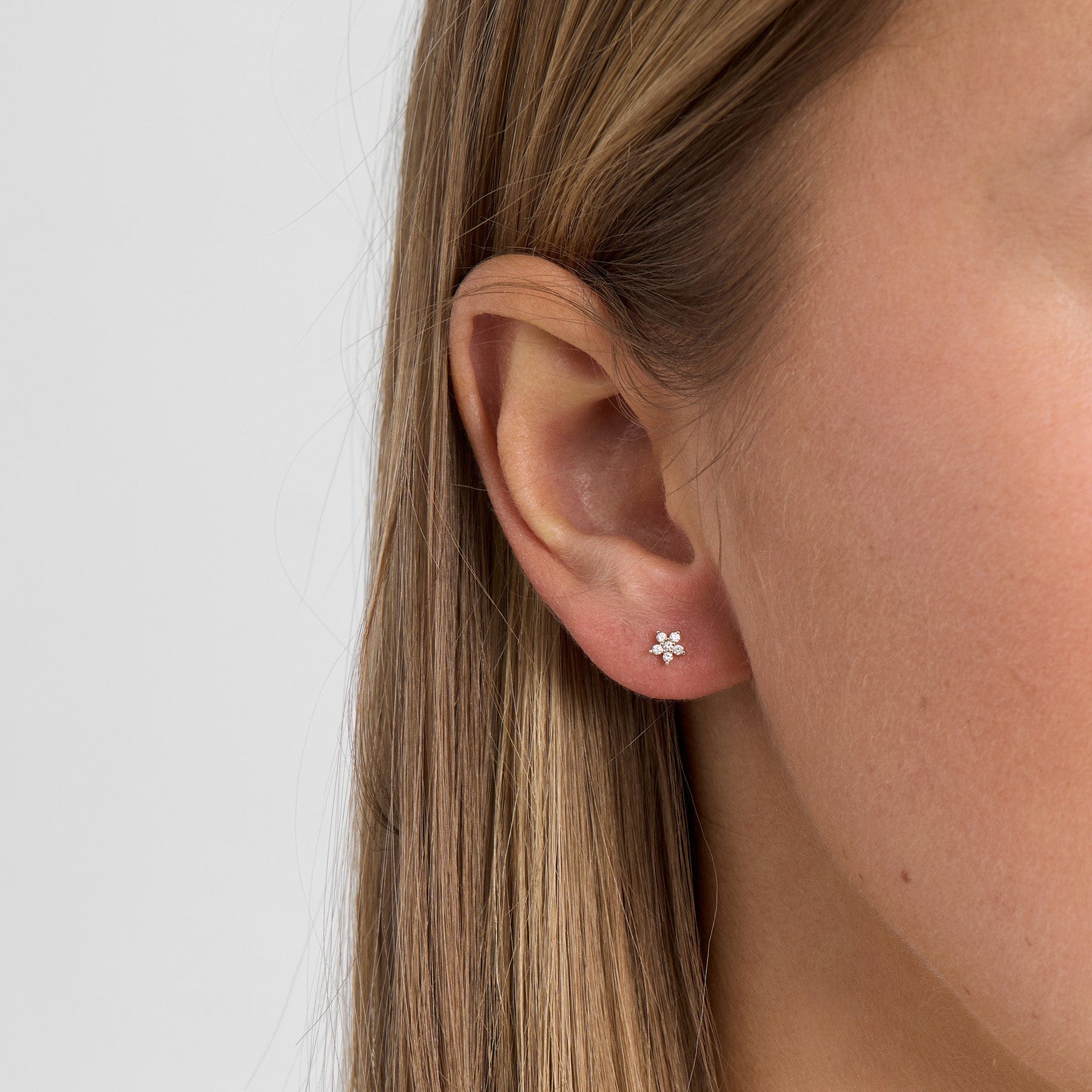 Mads Z Céleste øreringe med 0,10 ct. - 14 karat 1511140