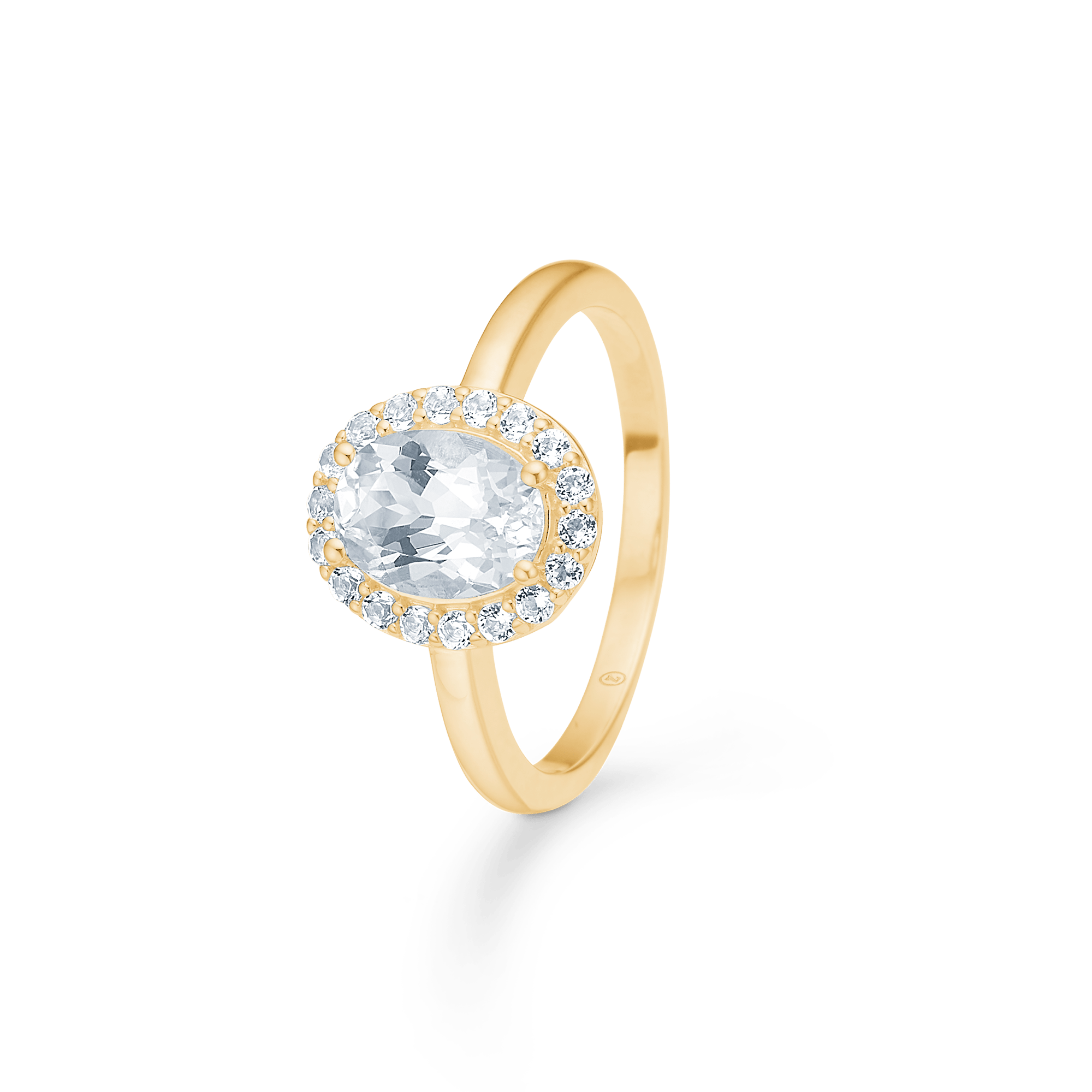 Mads Z Ringe Celestial by Medina ring med hvid topas - 8 kt.