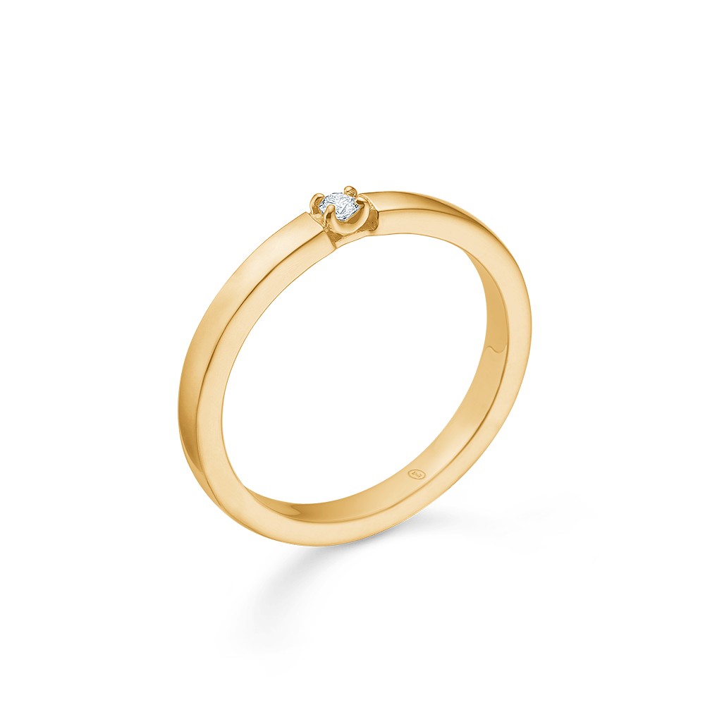 Mads Z Ringe Crown Alliance 1 x 0,04 ct. W.SI - 14 kt.