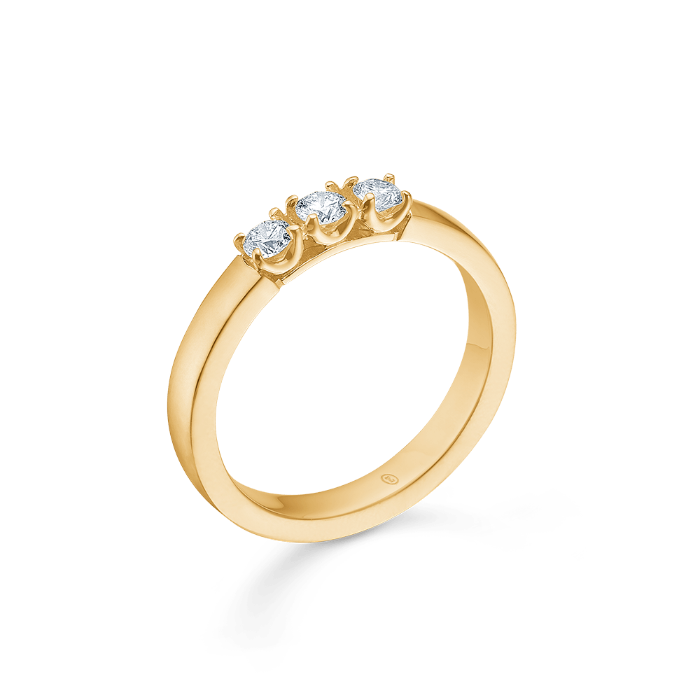 Mads Z Ringe Crown Alliance 3 x 0,09 ct. W.SI - 14 kt.