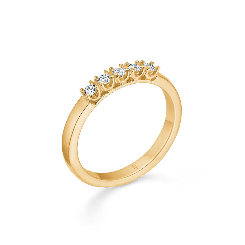 Mads Z Ringe Crown Alliance 5 x 0,04 ct. W.SI - 14 kt.