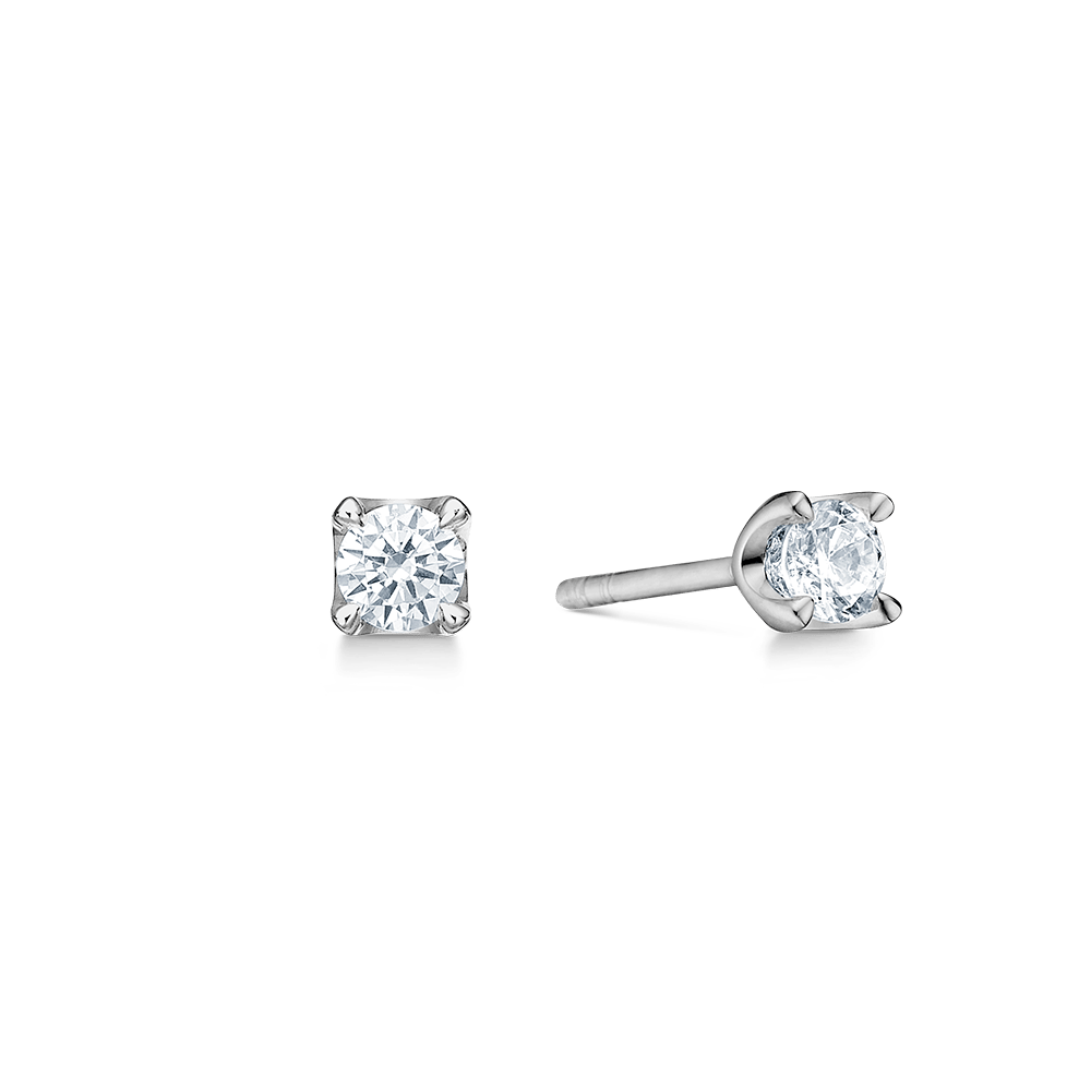 Mads Z Øreringe Crown ørering m. 0,50 ct. brilliant W.SI - 14 kt. 1611650
