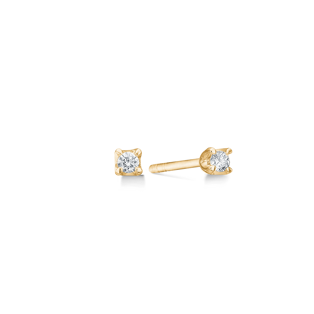 Mads Z Øreringe Crown ørestik med 0,09 ct. brillianter W.SI - 14 kt. 1511609