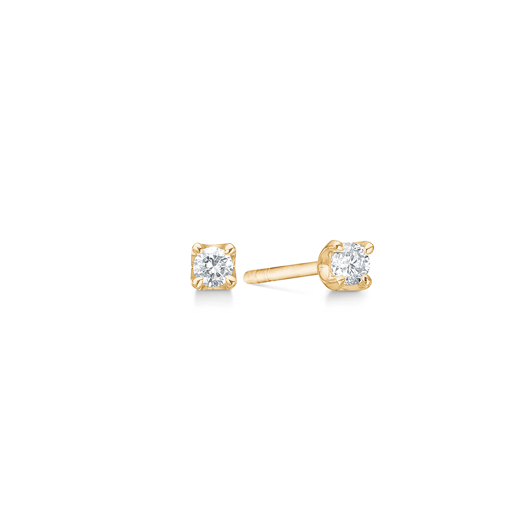 Mads Z Øreringe Crown ørestik med 0,18 ct. brillianter W.SI - 14 kt. 1511618