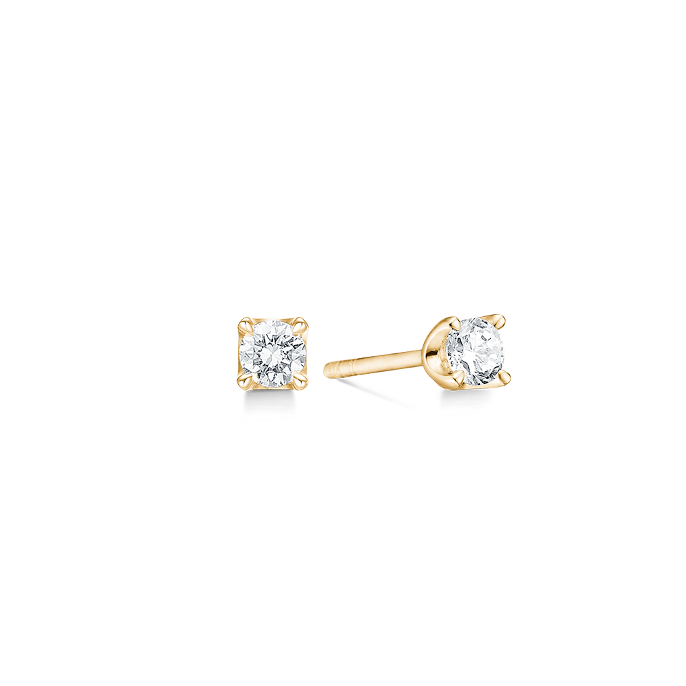 Mads Z Øreringe Crown ørestik med 0,30 ct. brillianter W. SI - 14 kt. 1511630