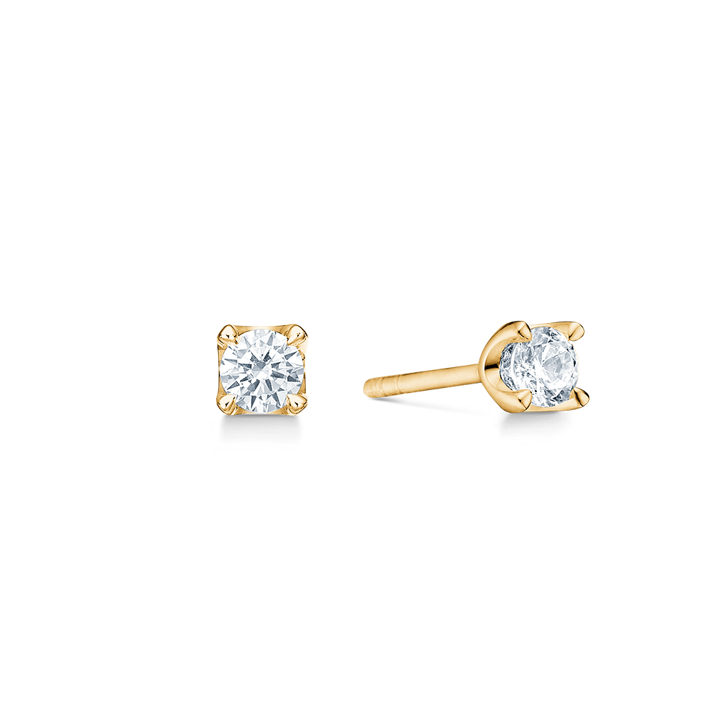 Mads Z Øreringe Crown ørestik med 0,50 ct. brillianter W.SI - 14 kt. 1511650