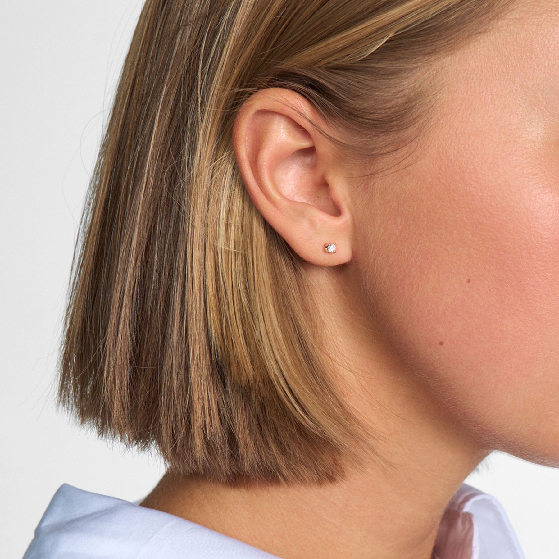 Mads Z Øreringe Crown ørestikker med 0,09 ct. diamanter - 14 Karat 1511609