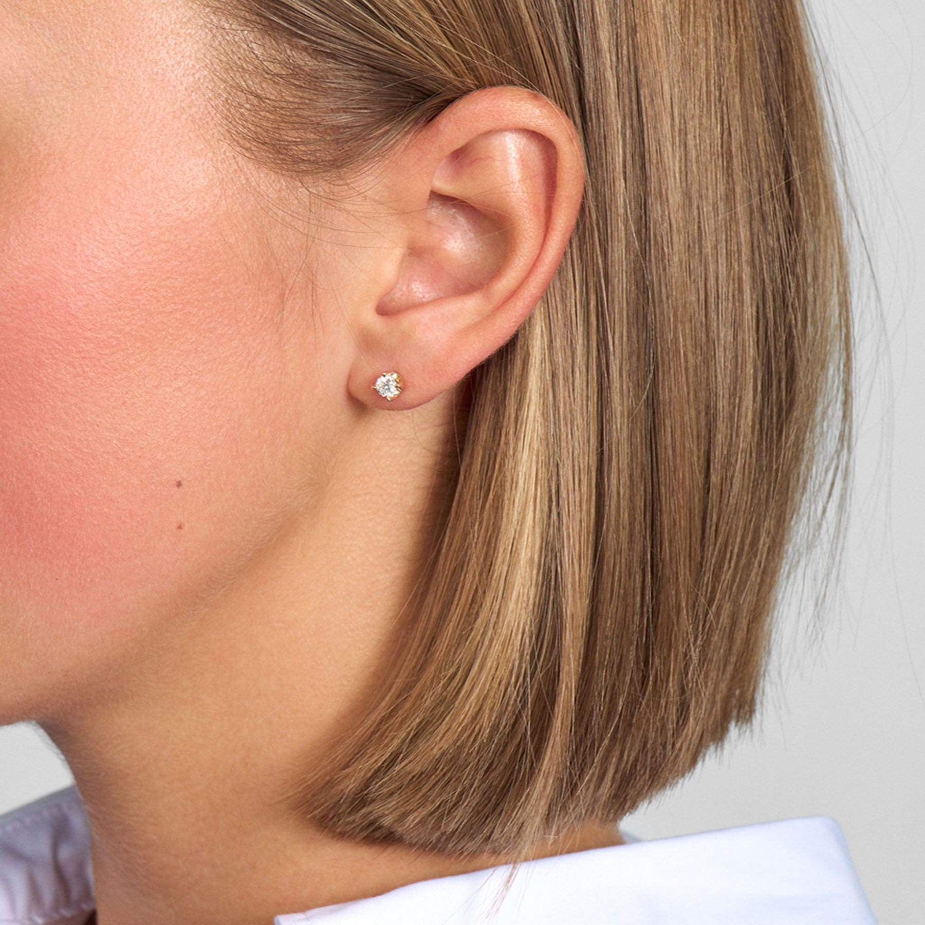 Mads Z Øreringe Crown ørestikker med 0,50 ct. diamanter - 14 Karat 1511650