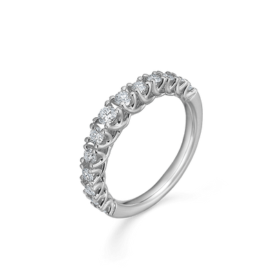Mads Z Ringe Crown Princess ring med 0,50 ct. W.SI - 14 kt. hvidguld