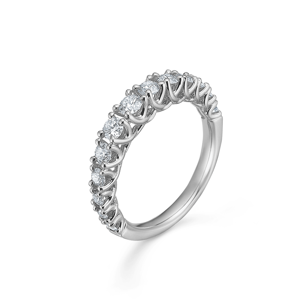 Mads Z Ringe Crown Princess ring med 0,75 ct. W.SI - 14 kt. hvidguld