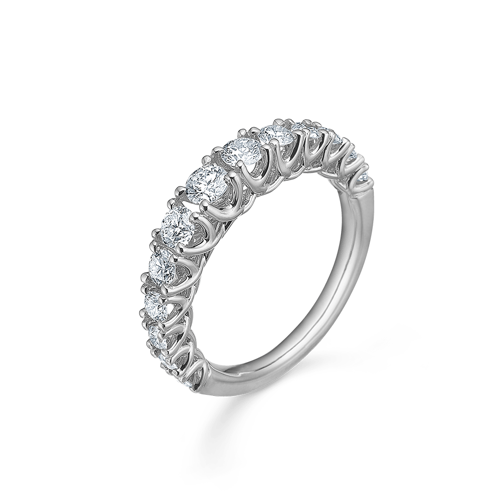Mads Z Ringe Crown Princess ring med 1,00 ct. W.SI - 14 kt. hvidguld