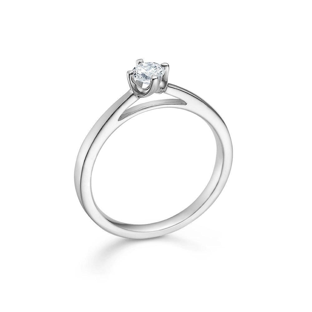 Mads Z Ringe Crown ring m. 0,24 ct. W.SI - 14 kt. hvidguld