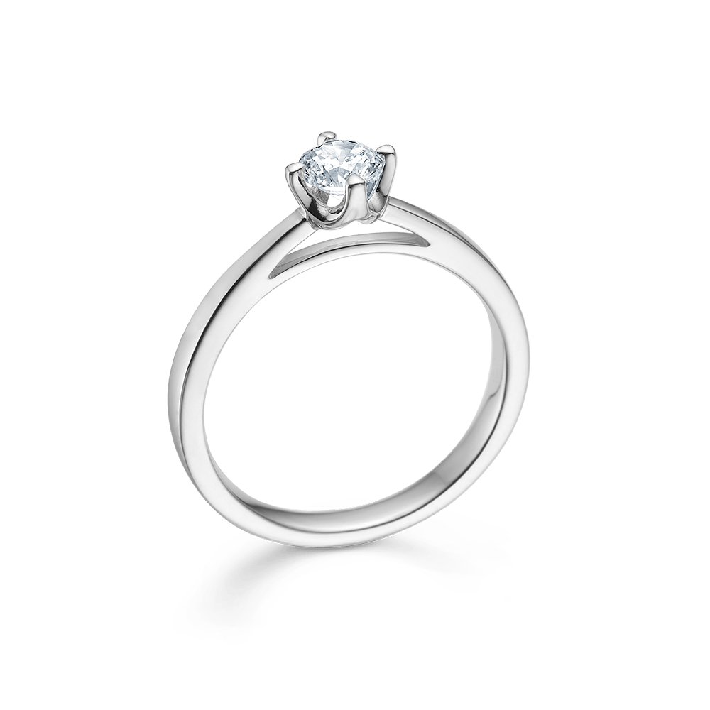 Mads Z Ringe Crown ring m. 0,34 ct. W.SI - 14 kt. hvidguld