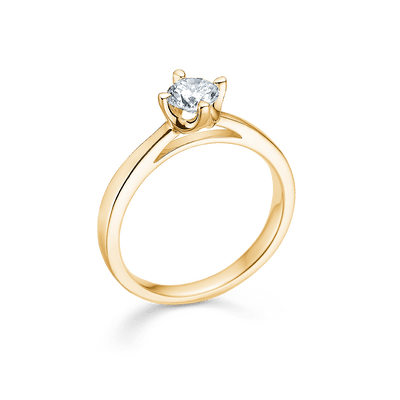 Mads Z Ringe Crown ring med 0,50 brillianter W.SI - 14 kt.