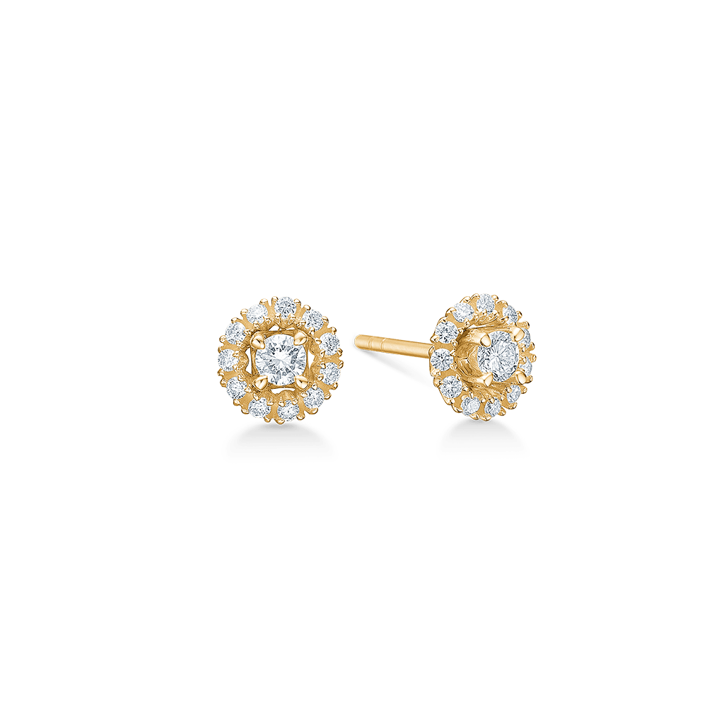 Mads Z Øreringe Crown Tiara vedhæng til ørestik 0,22 ct. W.SI - 14 kt. 1511920