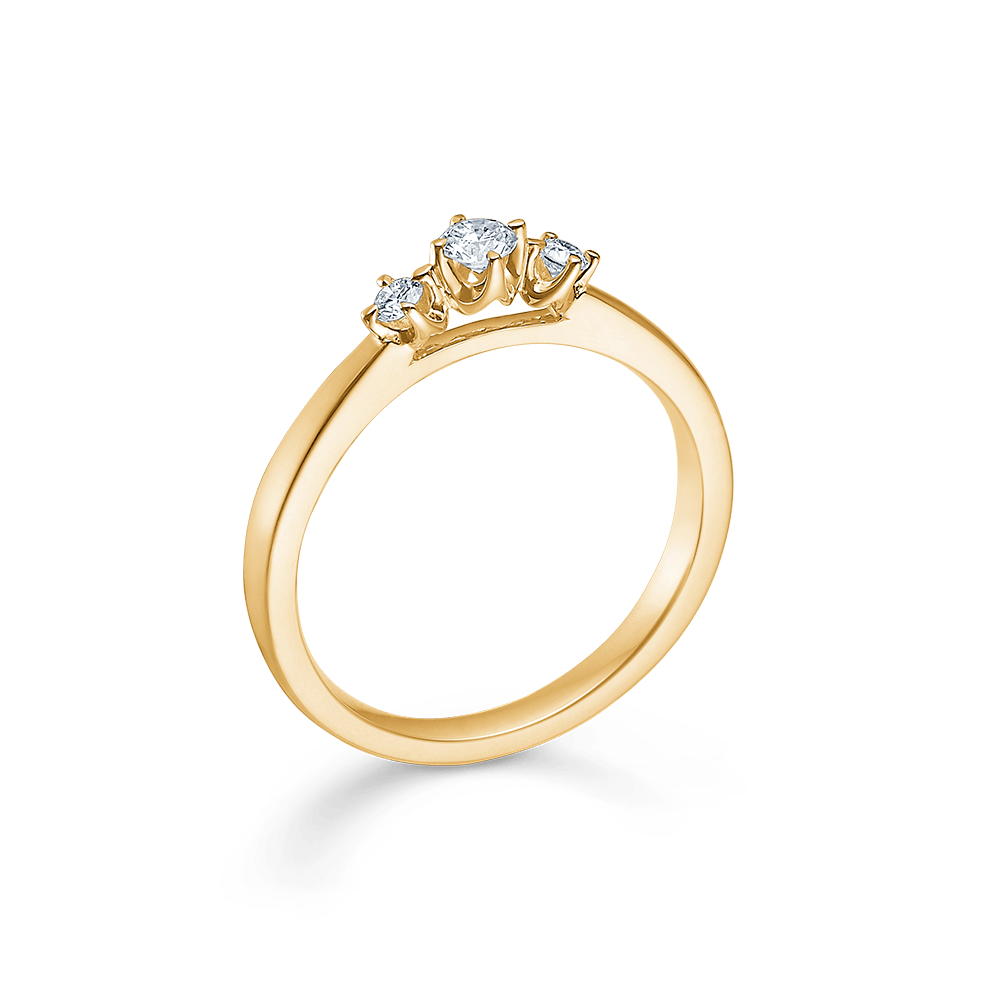 Mads Z Ringe Crown Trinity ring m. 0,17 ct. brillianter W.SI - 14 kt