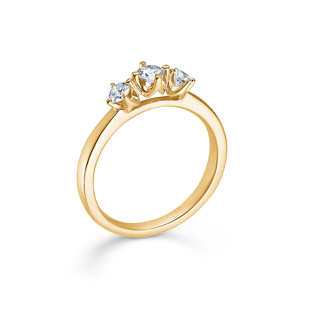 Mads Z Ringe Crown Trinity ring m. 0,34 ct. brillianter W.SI - 14 kt