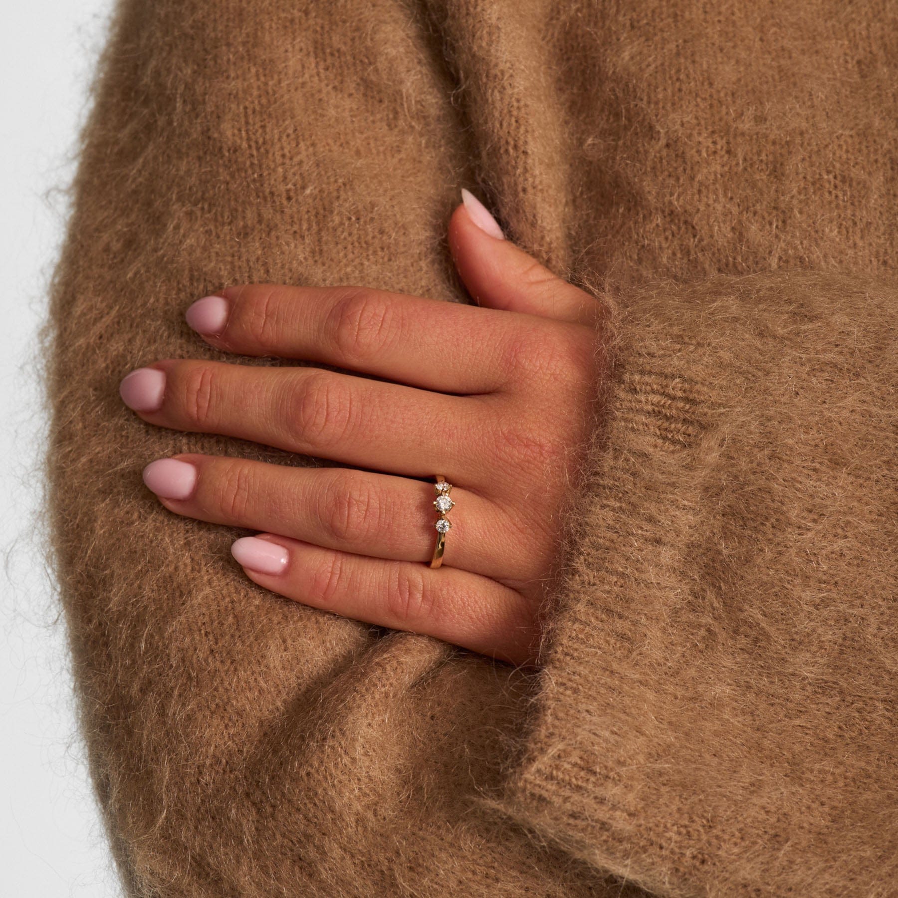 Mads Z Ringe Crown Trinity ring m. 0,34 ct. diamanter - 14 Karat