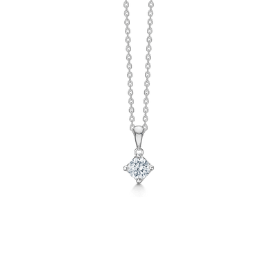 Mads Z Halskæder Crown vedhæng m. 0,34 ct. W.SI - 14 kt. hvidguld 1631634