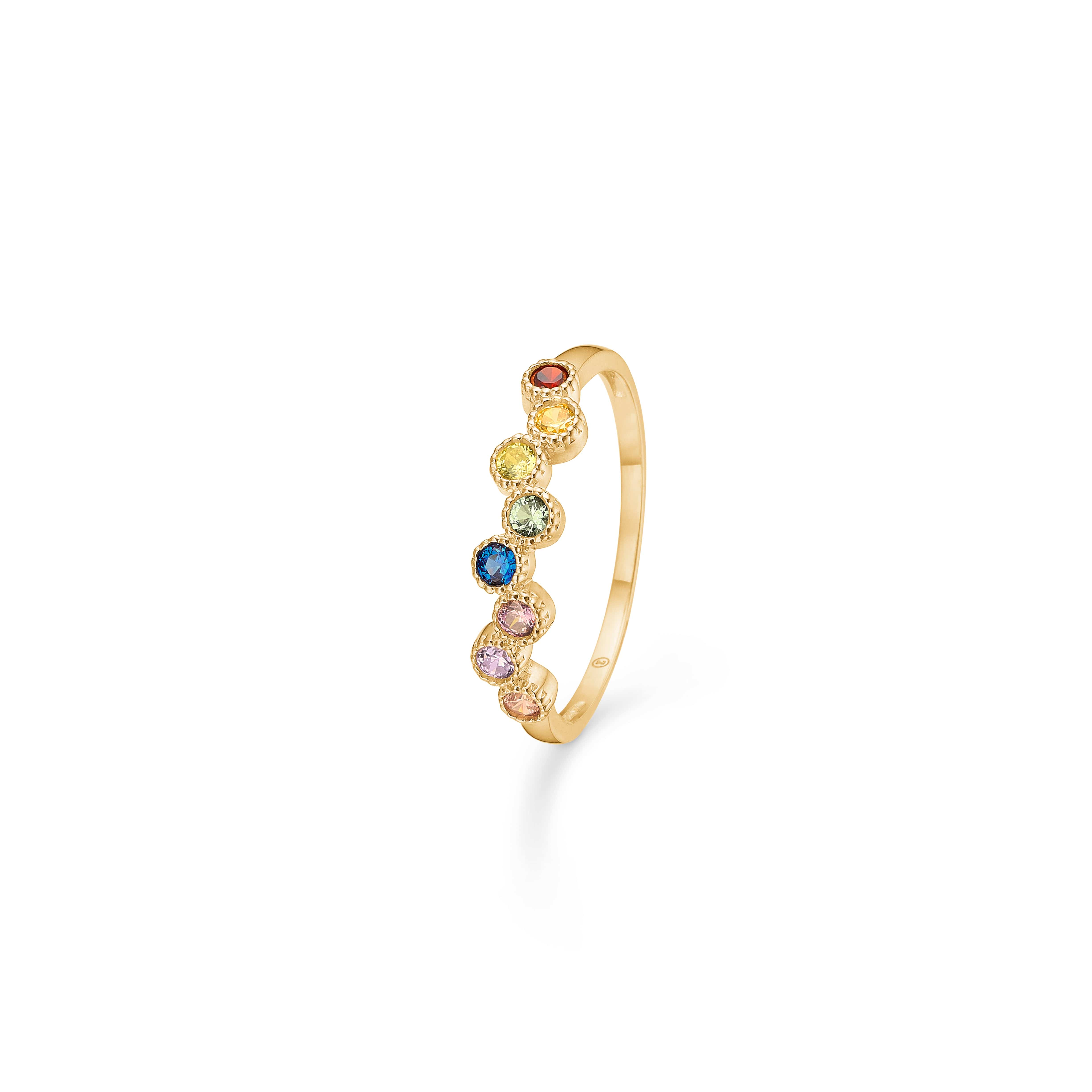 Mads Z Ringe Dido colour ring med zirkon - 8 kt.
