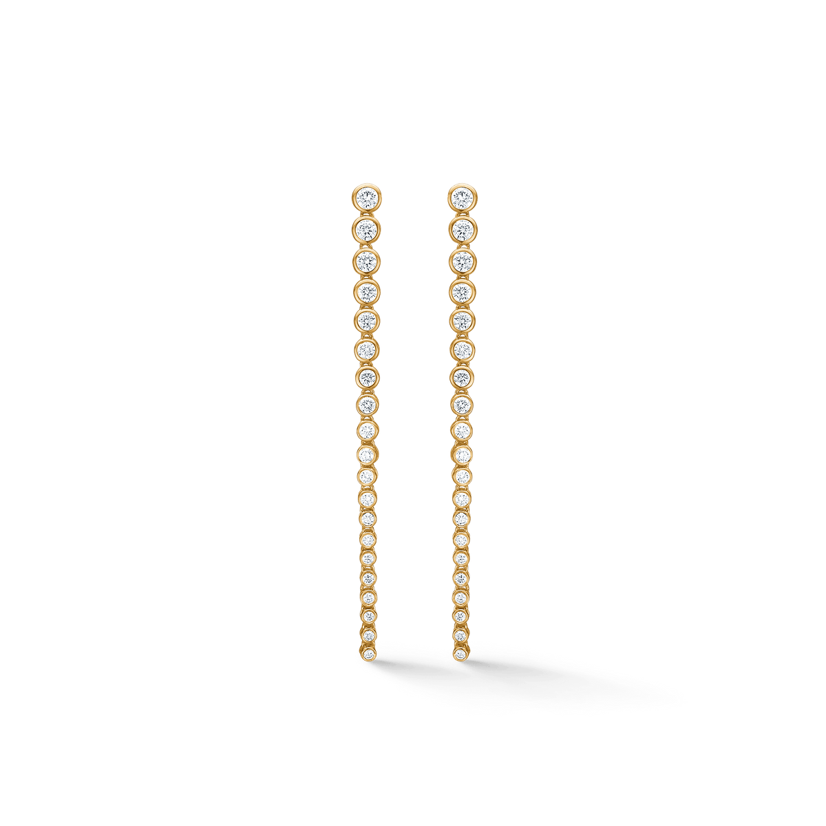 Mads Z Øreringe Endless ørestikker med 3,77 carat - 14 karat guld 1511101