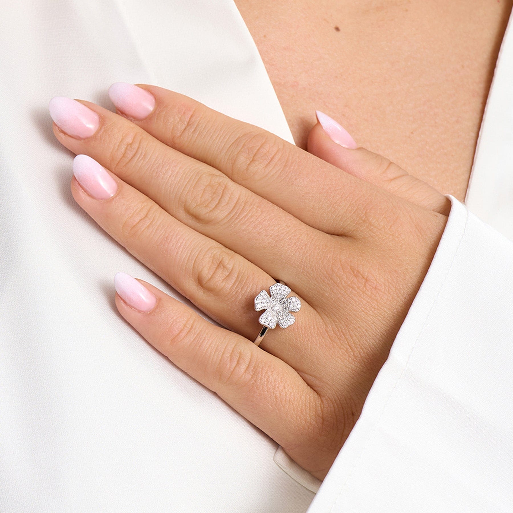 Mads Z Fleur ring - sølv