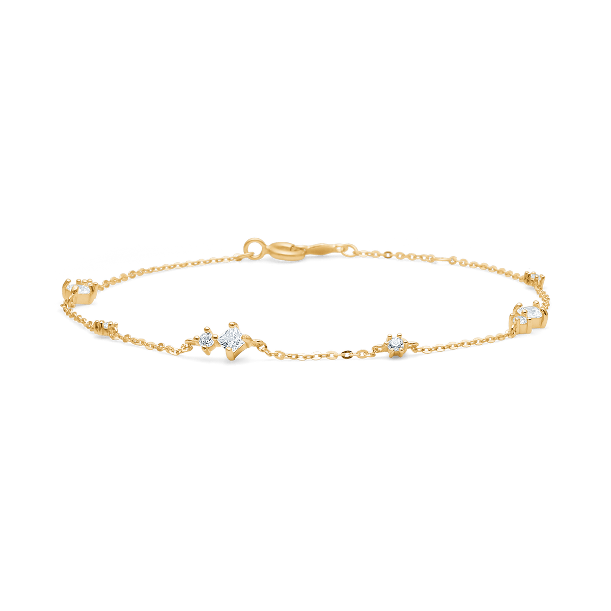 Mads Z Armbånd Flux armbånd med zirkoner - 8 karat guld 3357087