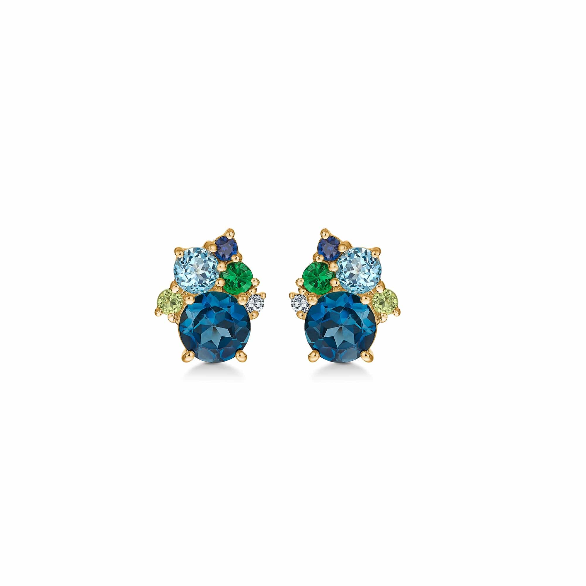 Mads Z Øreringe Four Seasons-Winter ørestik med safir - 14 kt. 1516031