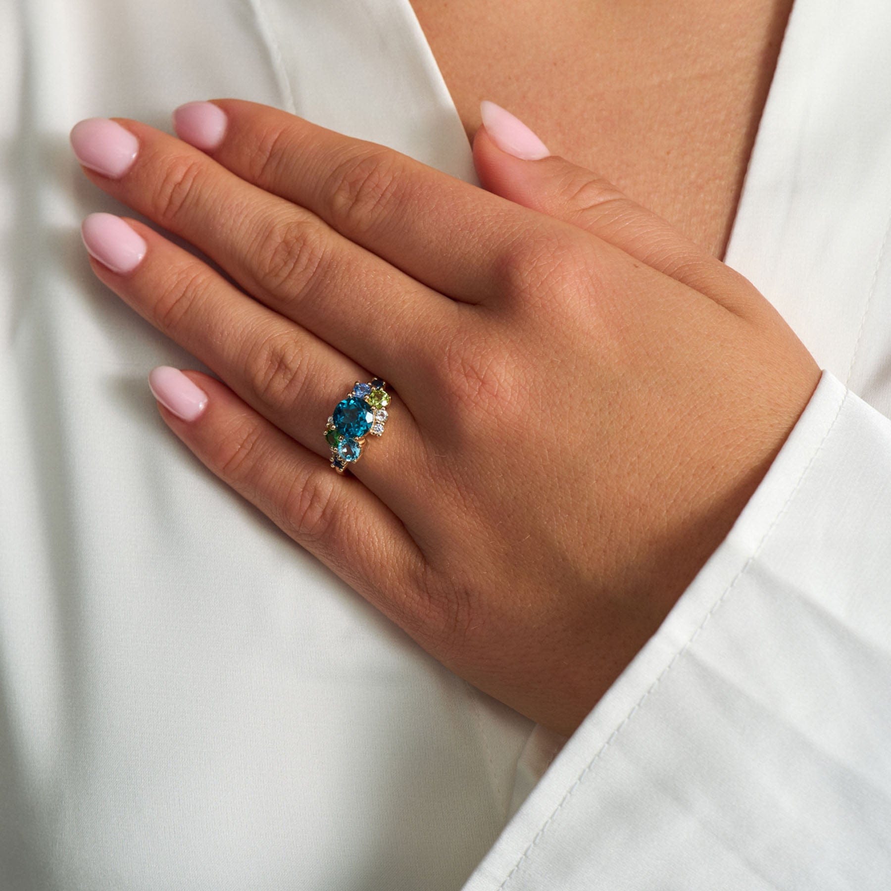 Mads Z Ringe Four Seasons Winter ring med safir - 14 Karat