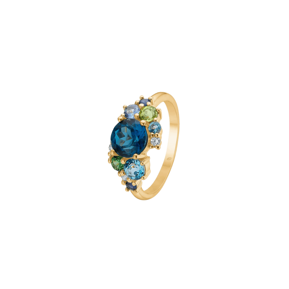 Mads Z Ringe Four Seasons Winter ring med safir - 14 karat guld
