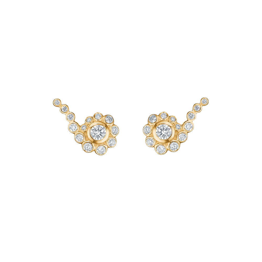 Mads Z Øreringe Freya ørestikker med 0,37 carat diamanter - 14 karat guld 1511176