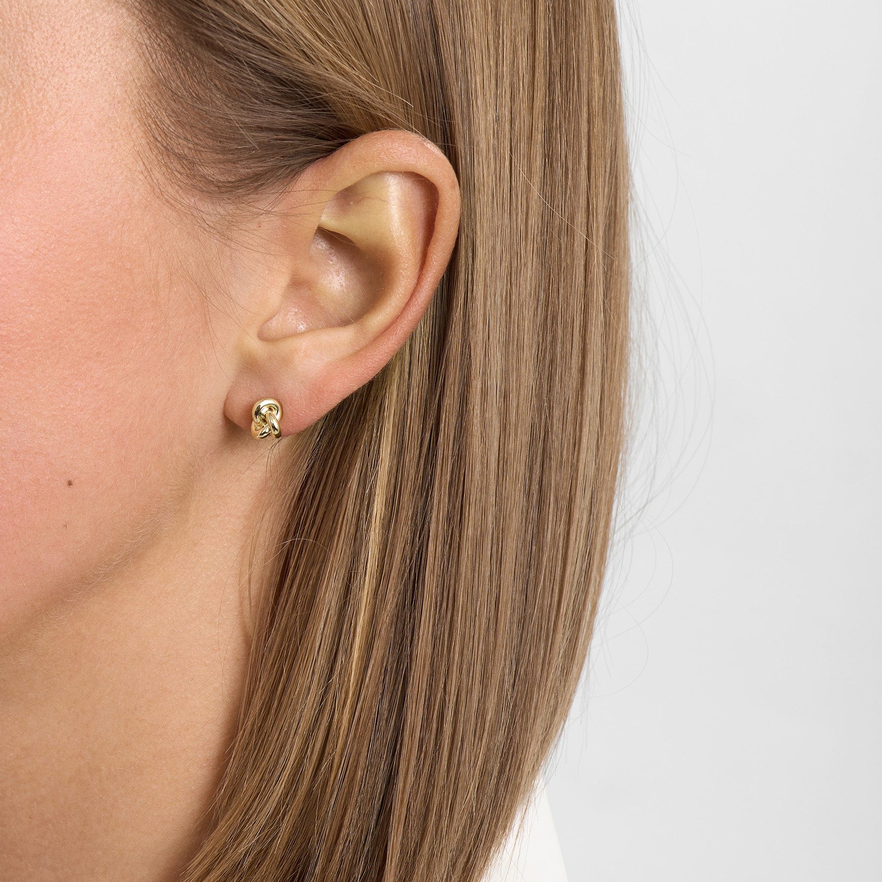 Mads Z Knot øreringe - 8 karat 3310121